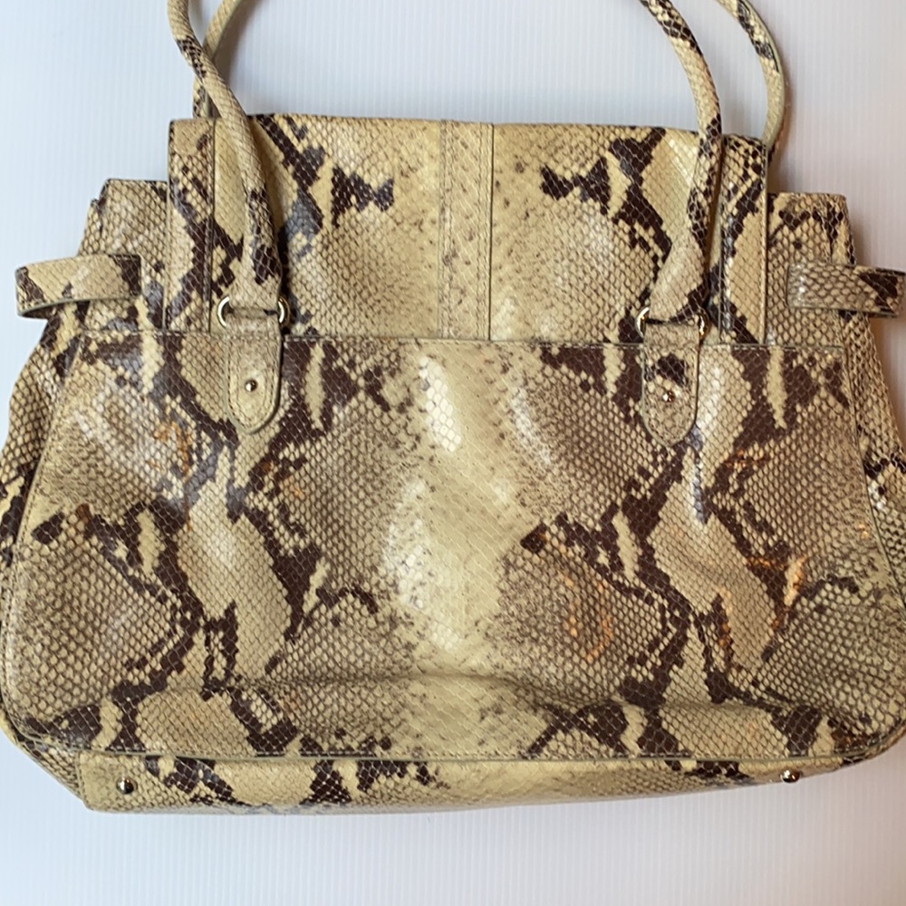 Beautiful Cole Haan Handbagtrinity Python Print - image 7
